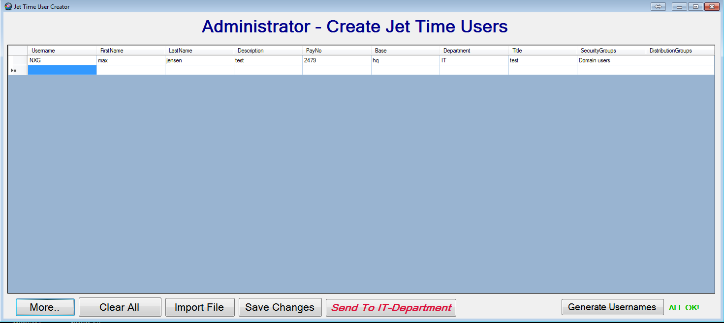 User onboarding (Admin)